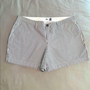 Old Navy ~ Charcoal and White Pinstripe Shorts ~ Size 12